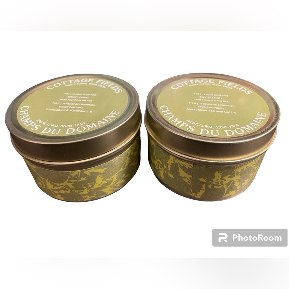 2 / UO Cottage Fields scented candles in tin 4oz